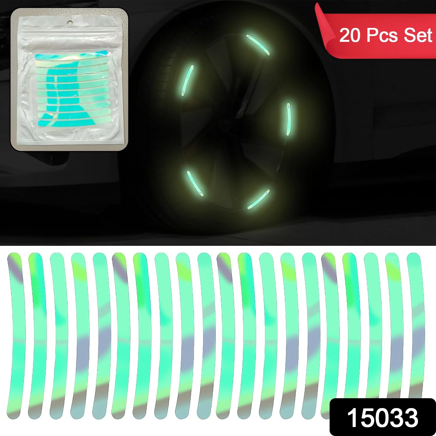 Car Wheel Hub Reflective Stickers Car Wheel Hub Reflective Stickers